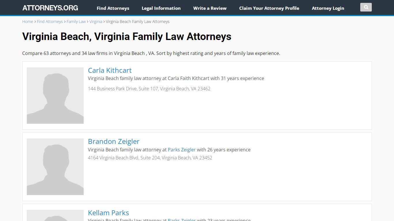 Virginia Beach, Virginia Family Law Attorneys (VA)